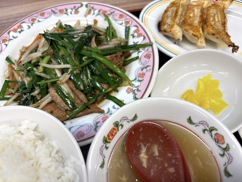 プレミアムカロリミット体験の3日目に食べた餃子が美味しいお店の画像。